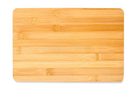 Nueva Tabla De Picar De Madera Rectangular Aislada En El Fondo Blanco