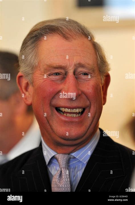 The Prince Of Wales Speaks With Guests During A Reception To Thank