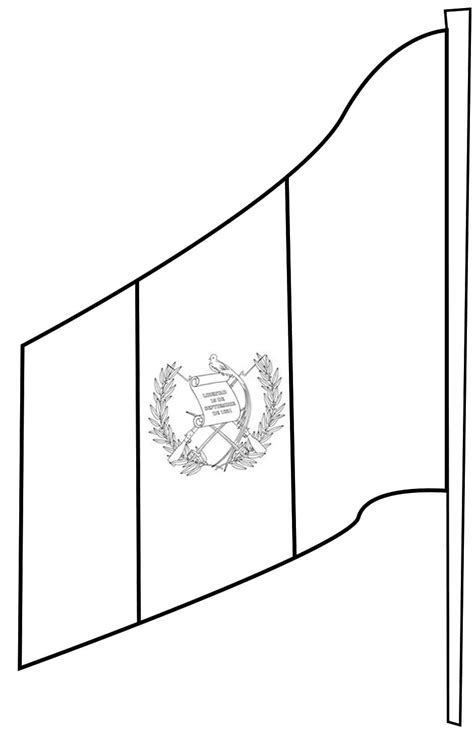 Dibujos De Bandera De Guatemala Imprimible Gratis Para Colorear Para Colorear Pintar E Imprimir