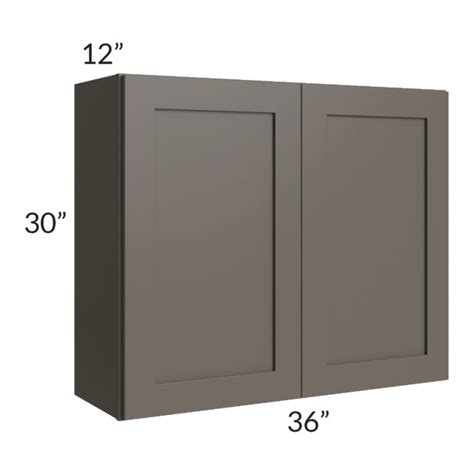 Midtown Graphite Black Shaker X Wall Cabinet