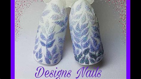 ДИЗАЙН НОГТЕЙ💜ГРАДИЕНТ💜ГЛИТТЕР💜NAIL ART TUTORIAL - YouTube