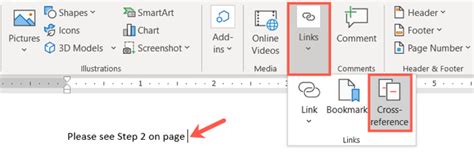 How To Cross Reference In Microsoft Word