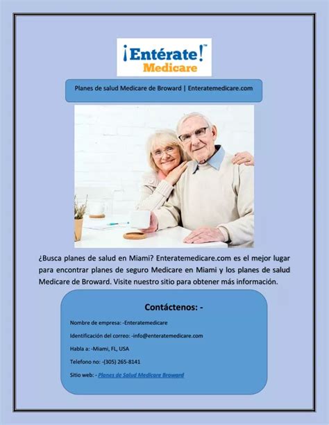 Ppt Planes De Salud Medicare De Broward Enteratemedicare