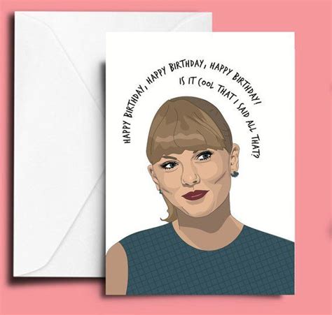 Printable Taylor Swift Birthday Card