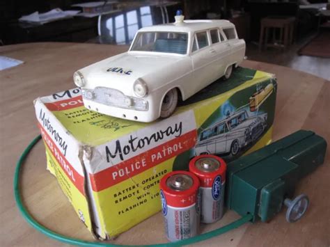 Ford Zephyr Police Car By Marx Battery Operated Full Working Boxed