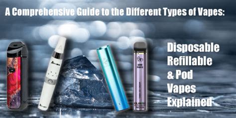 A Comprehensive Guide To The Different Types Of Vapes Disposable Ref