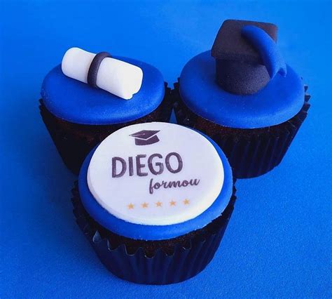 Mini Cupcake Decorado Formatura Personalizada Luana Cake Doceria