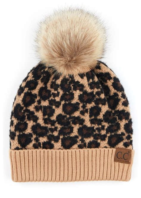 Leopard Print Beanie Leopard Print Beanie Beanie Leopard Print