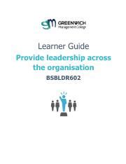 Bsbldr Learner Guide Student Pdf Learner Guide Provide