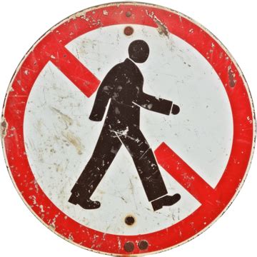 No Pedestrian Traffic Sign, Transportation, Road, Sign PNG Transparent Image and Clipart for ...