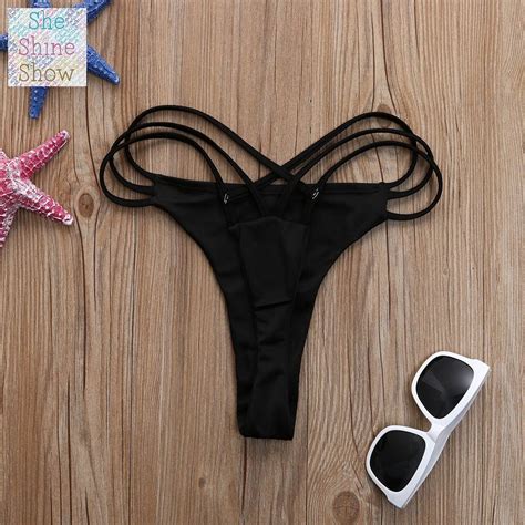 Summer Sexy Solid Mirco Bikini Sets Women Tie Side G String Etsy