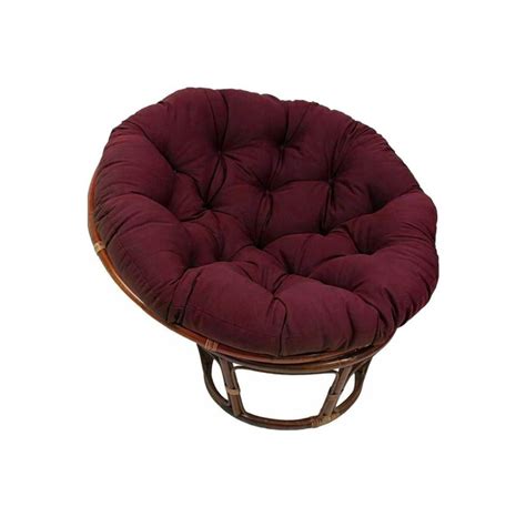 Круглая подушка 120см для папасан (papasan) бордовая, сидение для ...