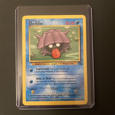 Shellder Fossil Set 54 62 Common 1995 1999 Pokemon Card Vintage Lp EBay