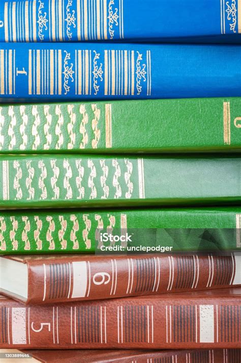 Book Stack Of Different Books Close Up Stock Photo Download Image Now