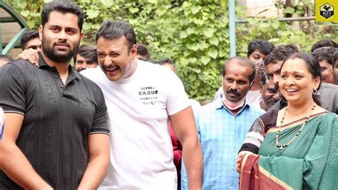 Darshan Happy Moments At Kranti Movie Muhurtha D Boss New Movie