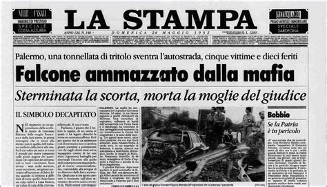 Strage Di Capaci Le Prime Pagine Dell Epoca Foto Gallery