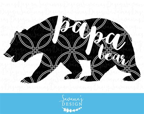 Papa Bear Svg Cut Files And Clipart Illustrations ~ Creative Market