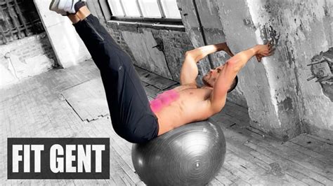 12 Advanced Stability Ball Ab Exercises Youtube