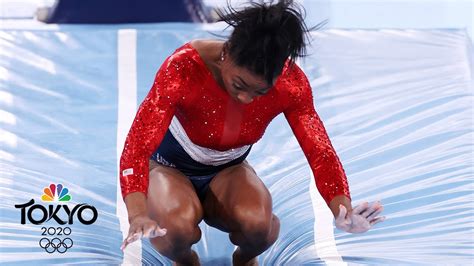 Simone Biles Stumbles On Vault Before Pulling Out Of Team Final Tokyo Live Nbc Sports Youtube