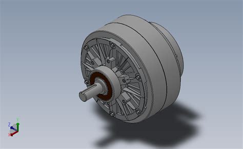 Zkb型单出轴、止口支撑、强制风冷磁粉制动器[zkb100hbn] Solidworks 2018 模型图纸下载 懒石网