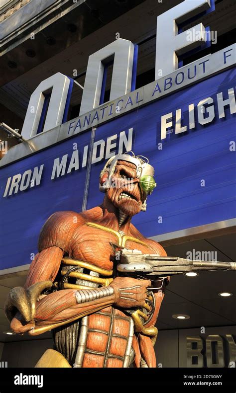 Eddie The Iron Maiden Mascot At The Premiere Of The Film Iron Maiden Flight 666 Held At