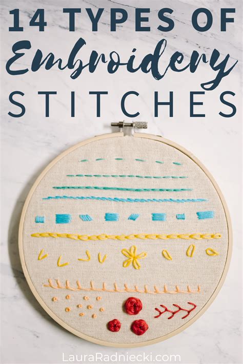 14 Types Of Embroidery Stitches Basic Embroidery Stitch Guide