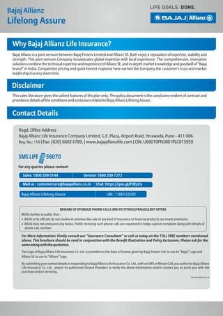 Bajaj Allianz Lifelong Assure PDF