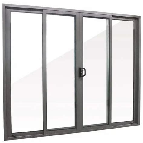 Dark Grey Aluminium Sliding Glass Door For Buildings Exterior At Rs 320 Sq Ft In Bengaluru