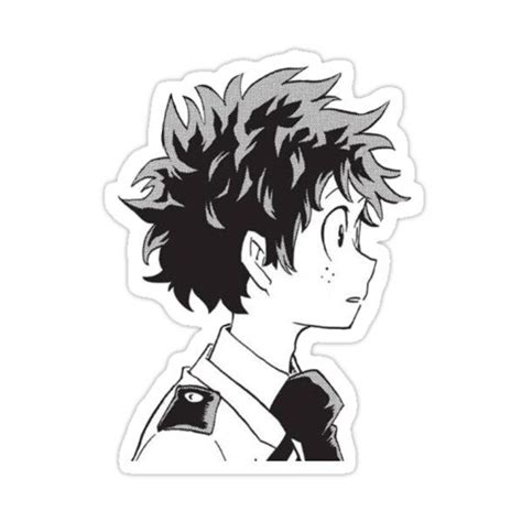 Deku Profile Sticker Sticker By 27elle Pegatinas Bonitas Pegatinas