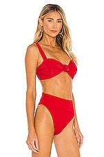 Beach Riot Sophia Bikini Top In Red Revolve