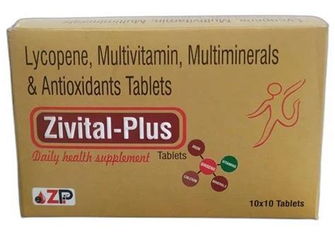 ZP Lycopene Multivitamin Multiminerals Antioxidants Tablets Packaging