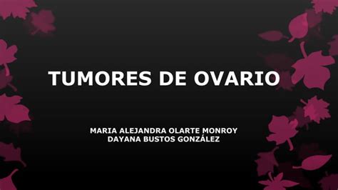 Tumores De Ovario Ppt