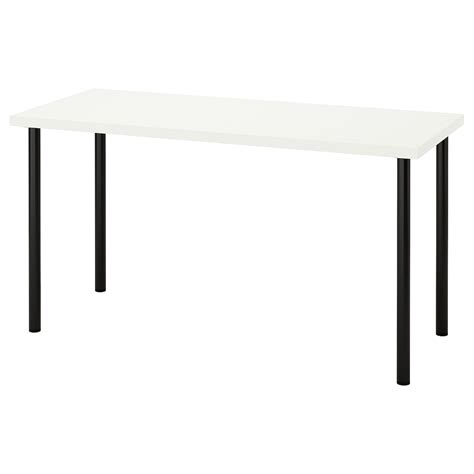 LAGKAPTEN / ADILS desk, white/black, 551/8x235/8" - IKEA