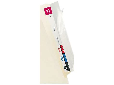 Tabbies 68386 Protector End Tab Folder 8x2 Clear 100pk