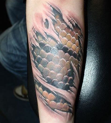 12 Best Reptile Scale Tattoo Designs Petpress Scale Tattoo Under