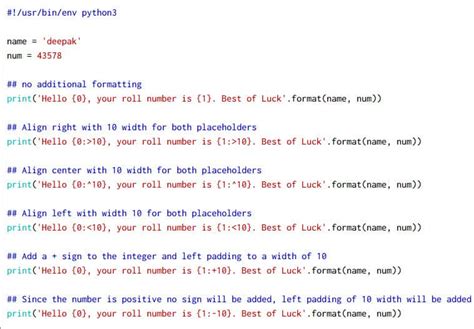 10 Simple Examples To Use Python String Format In Detail Golinuxcloud