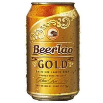 Bia lon beerlao gold 330 ml 5 vol 24 lon két nhập khẩu từ Lào