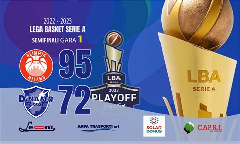 PlayOff LBA Semifinali Milano Si Prende Il Primo Punto Nella Serie