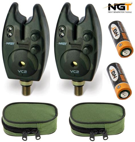 2 X Ngt Camo Vc2 Bite Alarm Volume And Tone Control Carp Fishing Cases