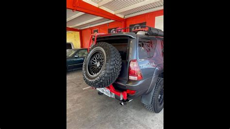 4th Gen 4runner Swing Out Tire Carrier Through Oem Bumper Youtube