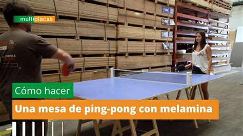 C Mo Hacer Una Mesa De Ping Pong Con Melamina Youtube