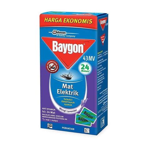 Jual Makassar Baygon Mat Electric Lavender Refill Pembasmi Nyamuk Dan