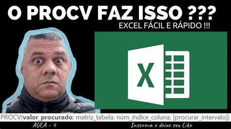 Trabalhando Procv Para Automatizar Suas Planilhas Do Excel