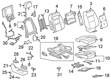 Chevrolet Seats And Tracks Passenger Seat Components