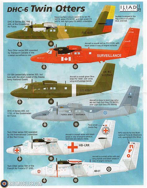 De Havilland Canada DHC 6 Twin Otters 1 72 Iliad Designs 72015A