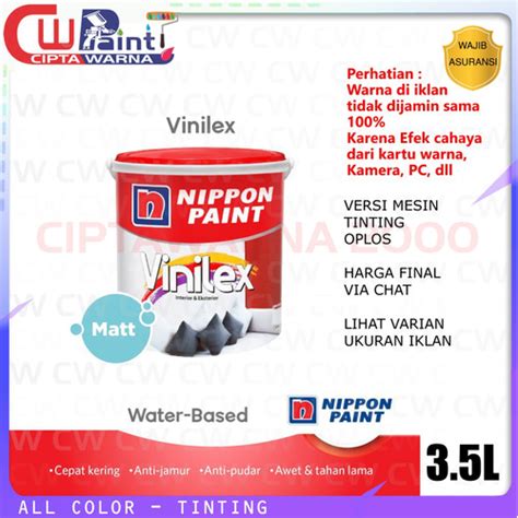 Jual Nippon Vinilex Tinting Kg Cat Tembok Interior Nippon Paint Kota