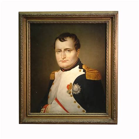 OIL PAINTING 26/i X 22/i PORTRAIT OF NAPOLEON BONAPARTE AFTER JACQUES ...