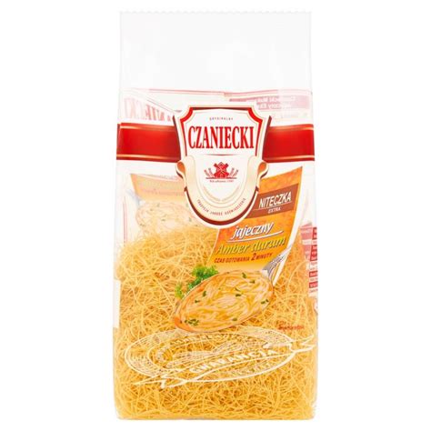 Czaniecki Amber Durum Makaron Jajeczny Niteczka Extra 250 G ERLI Pl