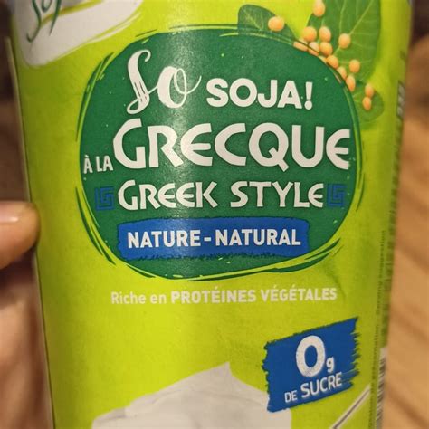 Sojade So Soja À la Grecque Nature Greek Style Natural Soya Yogurt