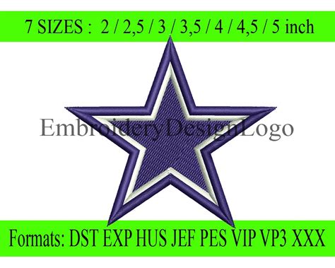 Dallas Cowboys Logo Embroidery Designs By Embroiderydesignlogo